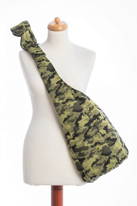 Hobo Bag made of woven fabric (100% cotton) - GREEN CAMO #babywearing