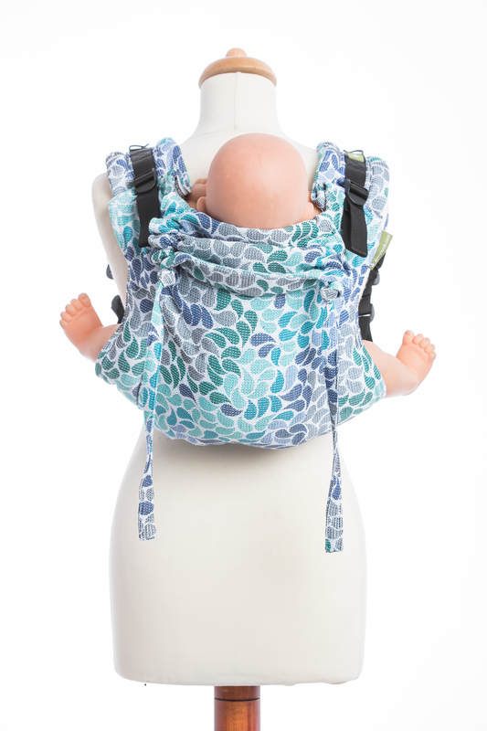 Lenny Buckle Onbuhimo baby carrier, standard size, jacquard weave (100% cotton) - COLOURS OF HEAVEN #babywearing