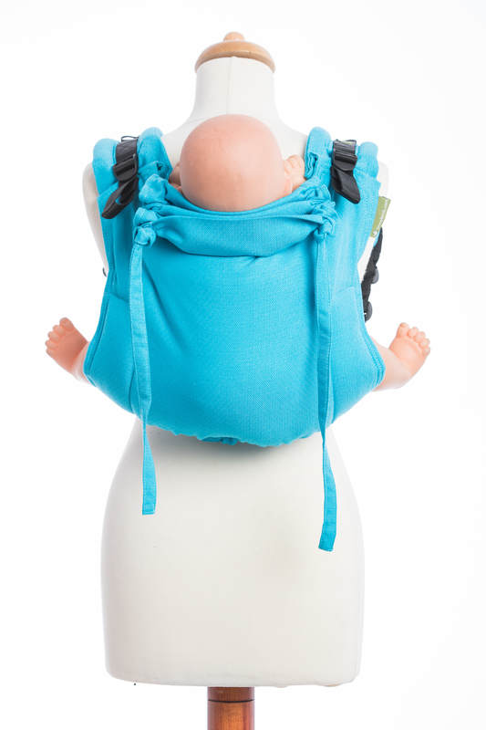 Lenny Buckle Onbuhimo baby carrier, standard size, diamond weave (100% cotton) - DIAMOND TURQUOISE #babywearing