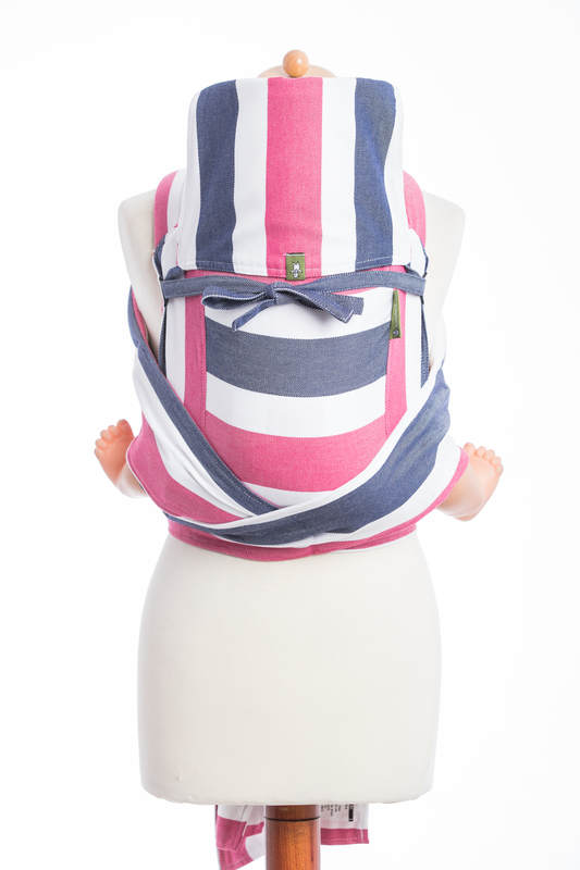 MEI-TAI carrier Toddler, broken-twill weave - 100% cotton - with hood, MARSEILLAISE  #babywearing