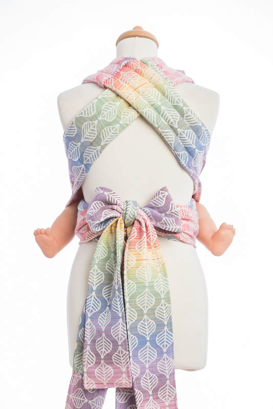 Mei Tai carrier Mini with hood/ jacquard twill / 100% cotton / TULIP PETALS #babywearing