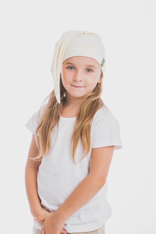 Elf Baby Hat (100% cotton) - size XL - Ivory (grade B) #babywearing