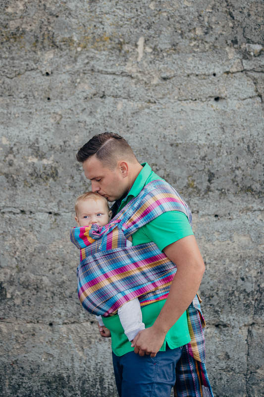 WRAP-TAI portabebé Toddler con capucha/ tejido espiga/100% algodón/ LITTLE HERRINGBONE CITYLIGHTS #babywearing