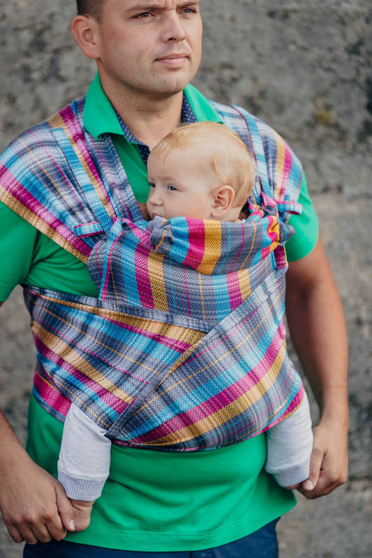 WRAP-TAI portabebé Mini con capucha/ tejido espiga/100% algodón/ LITTLE HERRINGBONE CITYLIGHTS #babywearing