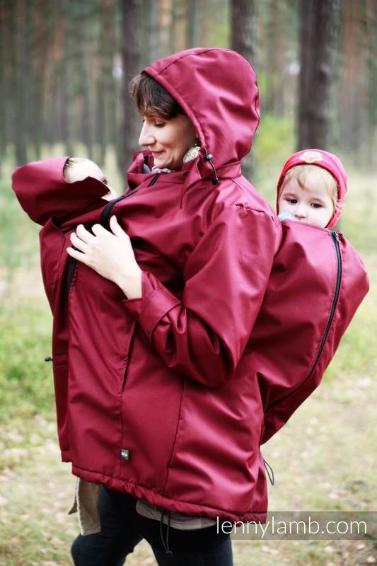 Babywearing Coat - size XL - claret #babywearing