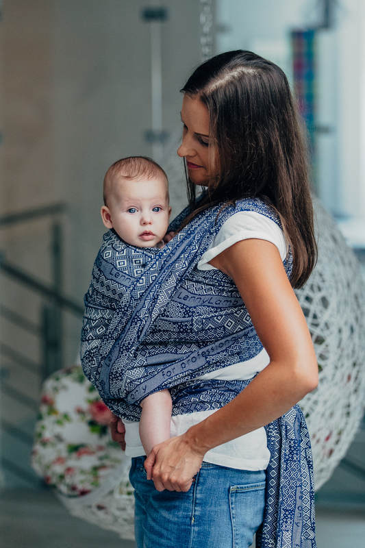 Baby Wrap, Jacquard Weave (100% cotton) - FOR PROFESSIONAL USE EDITION - ENIGMA 1.0 - size L #babywearing