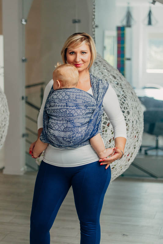 Żakardowa chusta do noszenia dzieci, bawełna - EDYCJA DLA PROFESJONALISTÓW - ENIGMA 1.0 - rozmiar L #babywearing