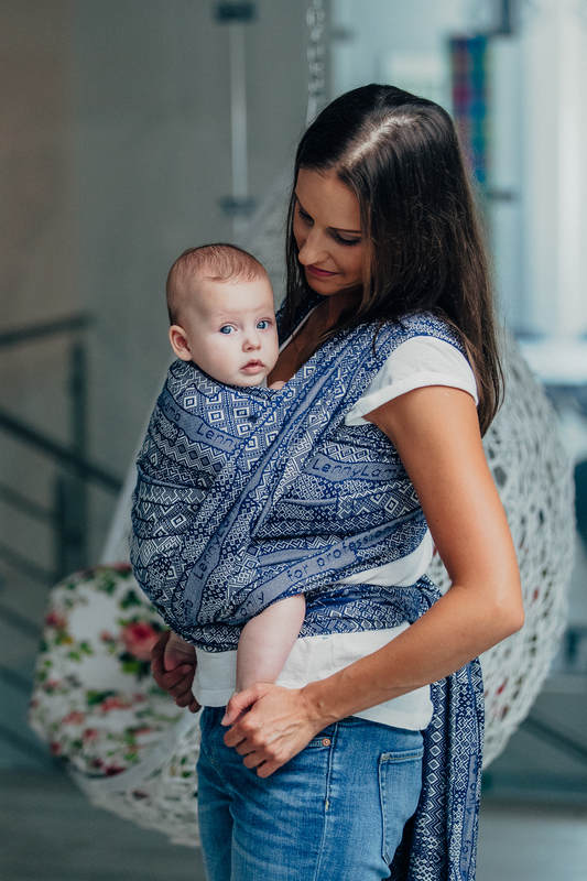 Baby Wrap, Jacquard Weave (100% cotton) - FOR PROFESSIONAL USE EDITION - ENIGMA 1.0 - size M #babywearing