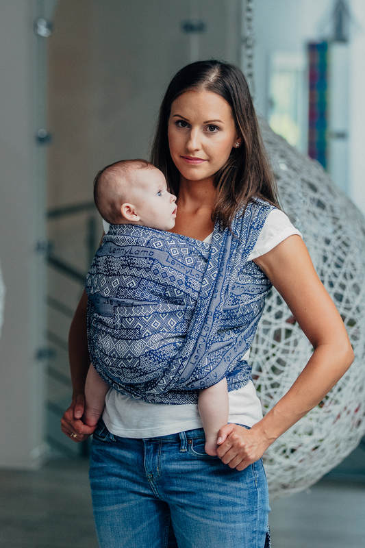 Żakardowa chusta do noszenia dzieci, bawełna - EDYCJA DLA PROFESJONALISTÓW - ENIGMA 1.0 - rozmiar L #babywearing