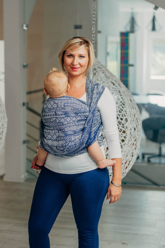 Żakardowa chusta do noszenia dzieci, bawełna - EDYCJA DLA PROFESJONALISTÓW - ENIGMA 1.0 - rozmiar M #babywearing