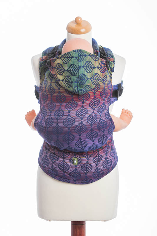 Nosidełko Ergonomiczne z tkaniny żakardowej 100% bawełna , Baby Size, PŁATKI DALII - Druga Generacja #babywearing
