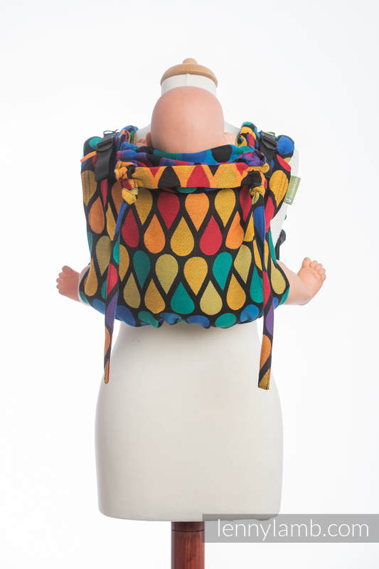 Nosidło Klamrowe ONBUHIMO z tkaniny żakardowej (100% bawełna), rozmiar Standard - RADOSNY CZAS  #babywearing