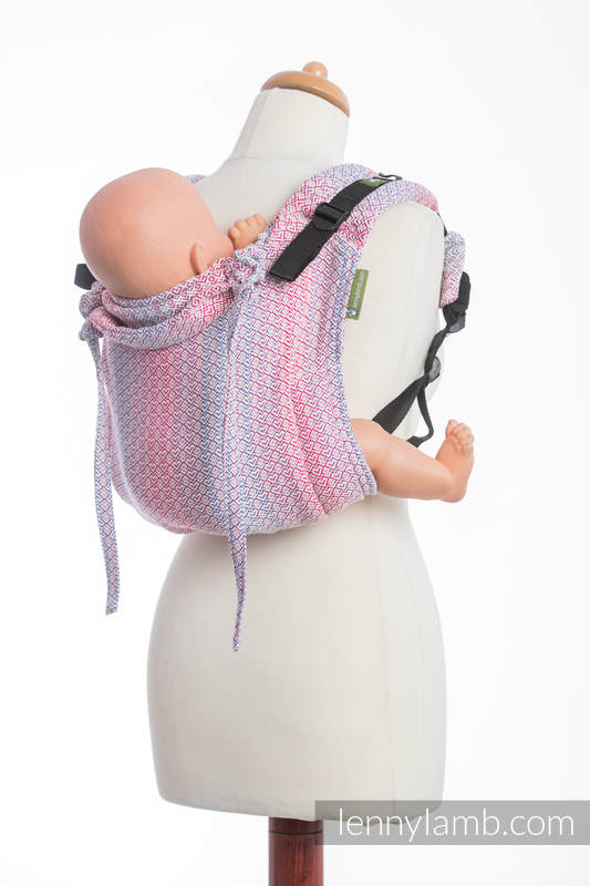 Lenny Buckle Onbuhimo baby carrier, toddler size, jacquard weave (100% cotton) - LITTLE LOVE HAZE (grade B) #babywearing