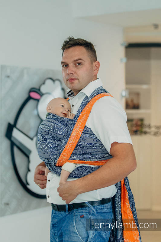 Żakardowa chusta do noszenia dzieci, bawełna - EDYCJA DLA PROFESJONALISTÓW - ENIGMA 2.0 - rozmiar L #babywearing