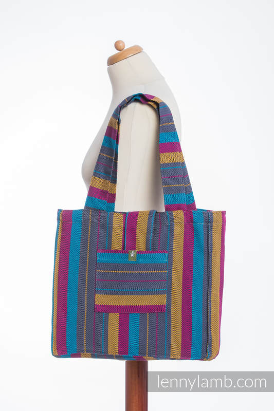 Shoulder bag made of wrap fabric (100% cotton) - LITTLE HERRINGBONE NIGHTLIGHTS - standard size 37cmx37cm #babywearing