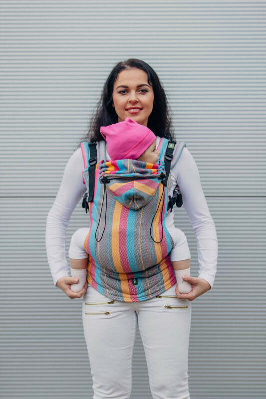 Ergonomiske bæreseler med klikspænder, Størrelse Baby, LITTLE HERRINGBONE (2. sort) #babywearing