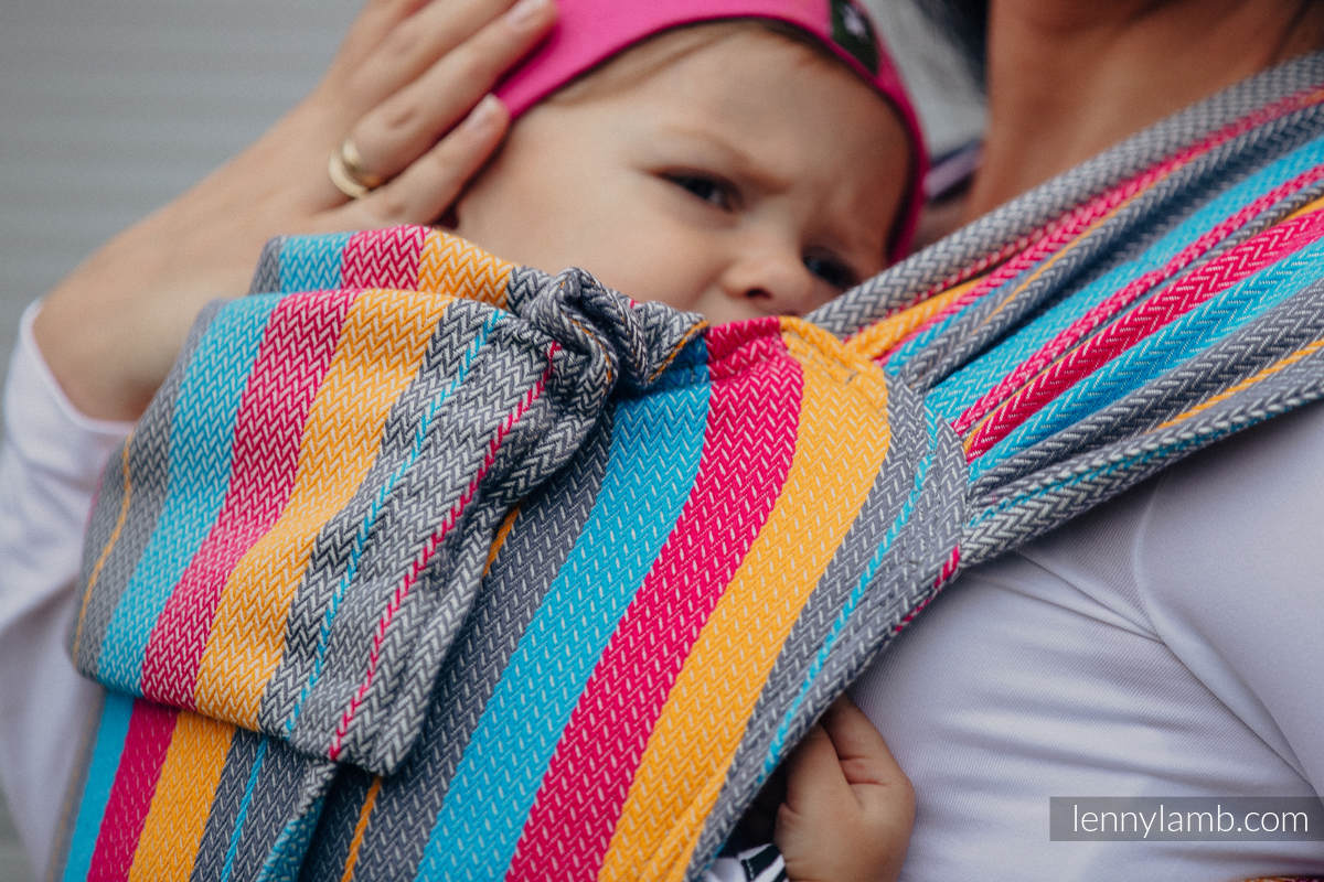 WRAP-TAI carrier Toddler with hood/ herringbone twill / 100% cotton / LITTLE HERRINGBONE DAYLIGHTS  #babywearing