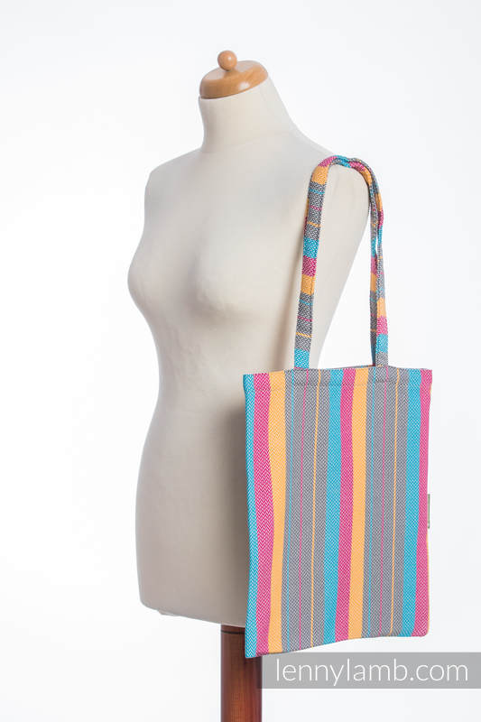 Shopping bag made of wrap fabric (100% cotton) - LITTLE HERRINGBONE DAYLIGHTS  #babywearing
