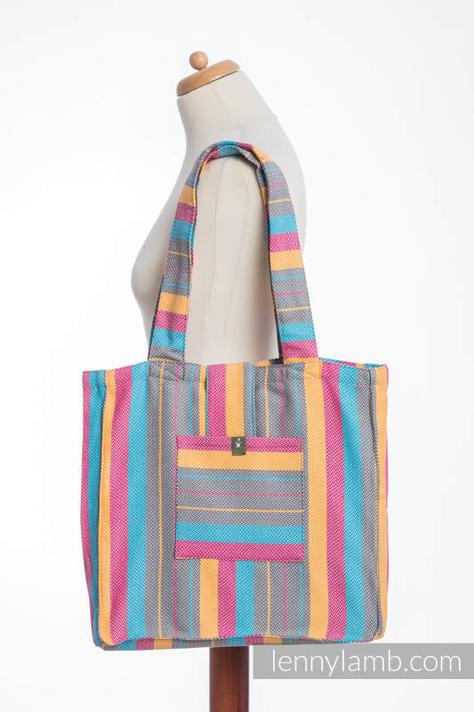 Shoulder bag made of wrap fabric (100% cotton) - LITTLE HERRINGBONE DAYLIGHTS - standard size 37cmx37cm #babywearing