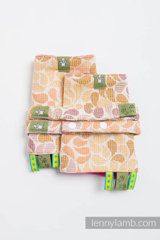 Drool Pads & Reach Straps Set, (60% cotton, 40% polyester) - COLORS OF FALL  #babywearing