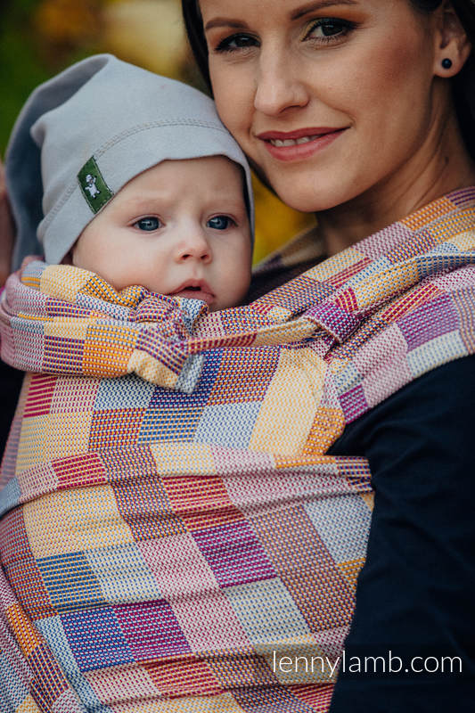 WRAP-TAI carrier Toddler with hood/ crackle twill / 100% cotton / QUARTET  #babywearing