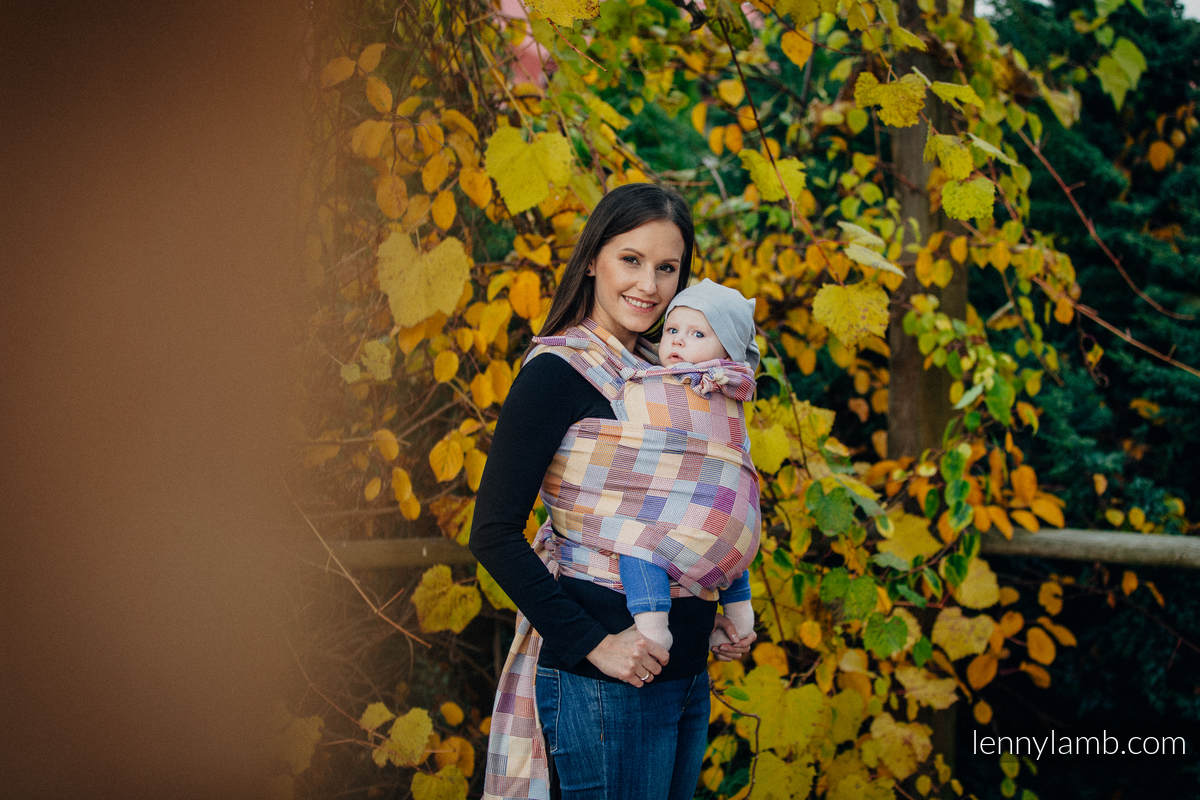 WRAP-TAI carrier Mini with hood/ crackle twill / 100% cotton / QUARTET  #babywearing
