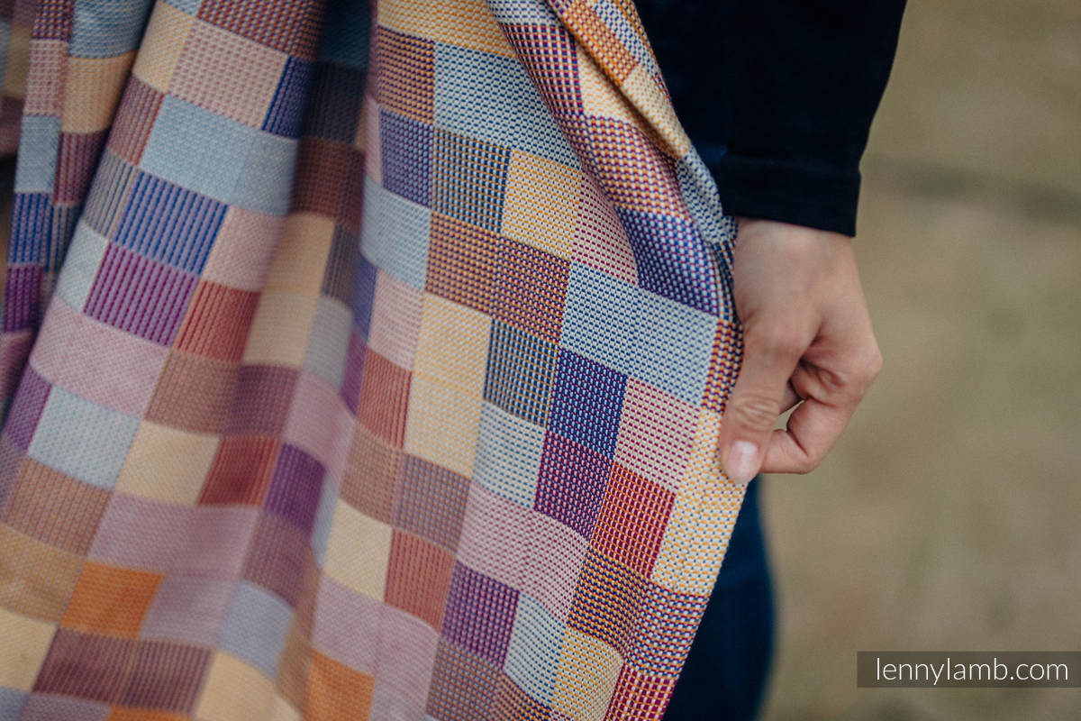 Fular, tejido crackle (100% algodón) - QUARTET - talla L #babywearing