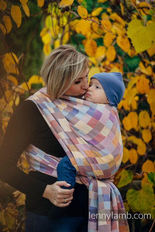 Baby Wrap, Crackle Weave (100% cotton) - QUARTET  - size XS #babywearing