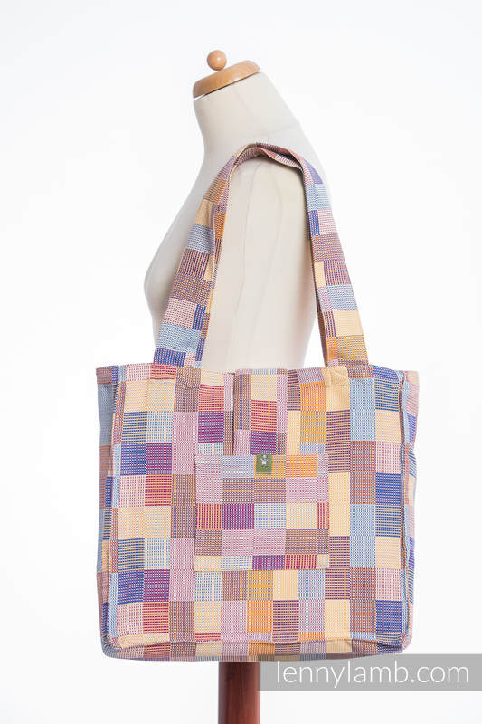 Shoulder bag made of wrap fabric (100% cotton) - QUARTET  - standard size 37cmx37cm #babywearing