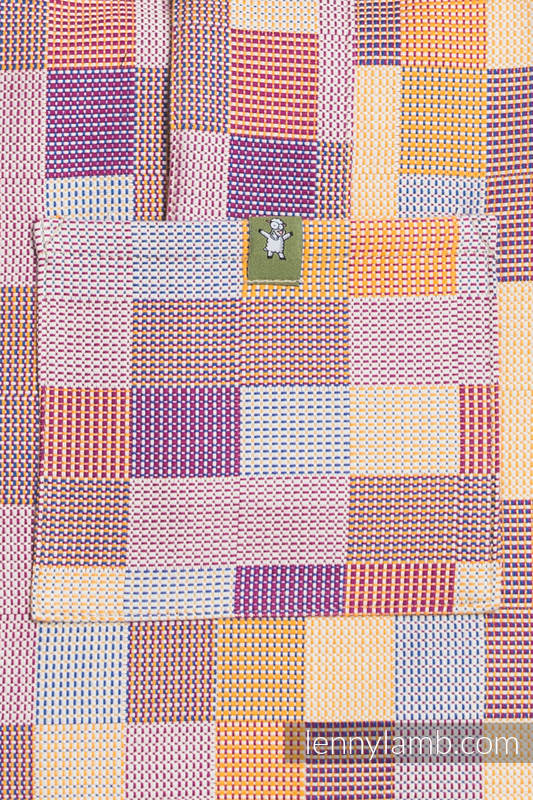 Sac à bandoulière en retailles d’écharpes (100 % coton) - QUARTET - taille standard 37 cm x 37 cm #babywearing