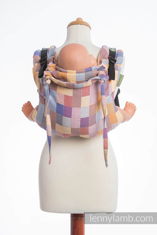 Lenny Buckle Onbuhimo baby carrier, standard size, crackle weave (100% cotton) - QUARTET  #babywearing