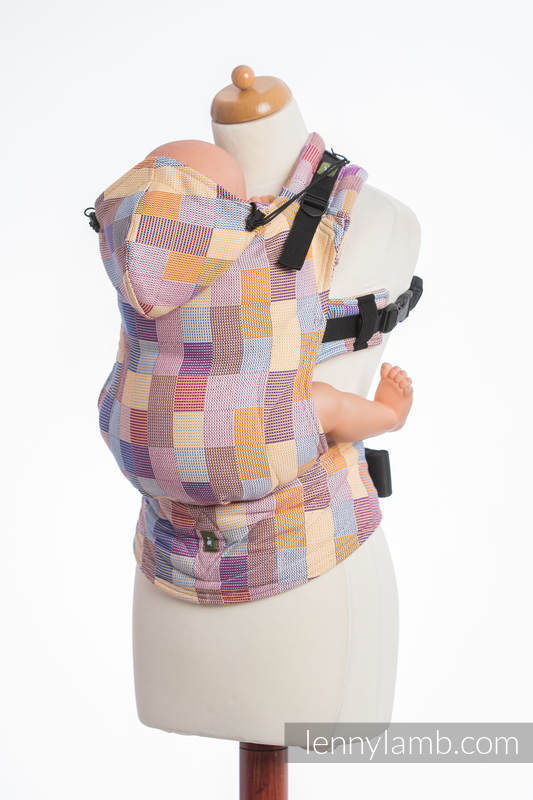 Mochila ergonómica, talla Toddler, crackle 100% algodón - QUARTET - Segunda generación #babywearing