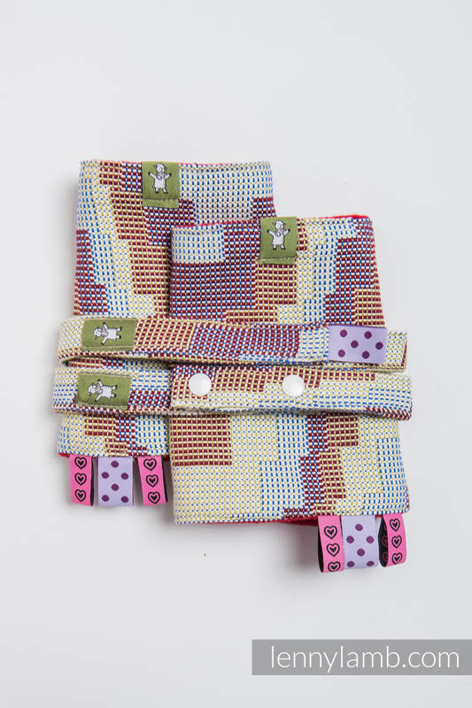 Drool Pads & Reach Straps Set, (60% cotton, 40% polyester) - TRIO  #babywearing