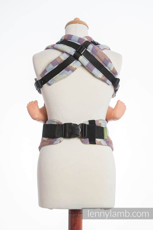 Mochila ergonómica, talla bebé, Crackle 100% algodón - TRIO - Segunda generación #babywearing