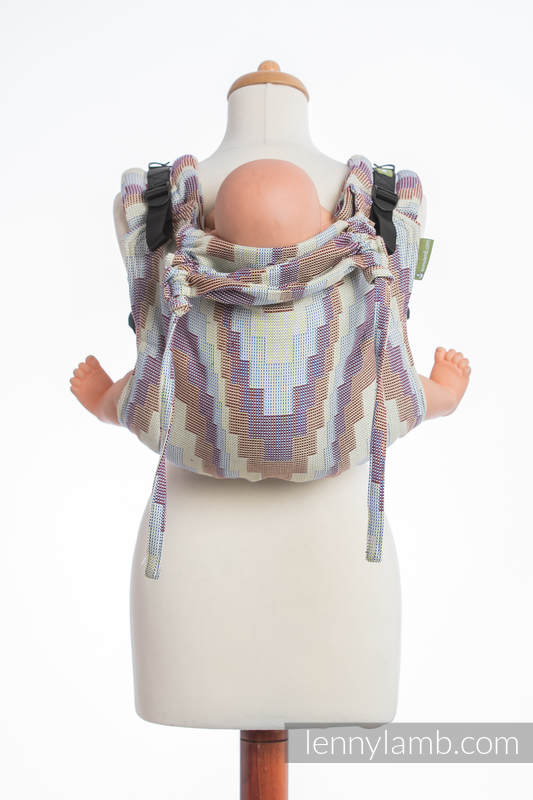 Lenny Buckle Onbuhimo baby carrier, standard size, crackle weave (100% cotton) - TRIO  #babywearing