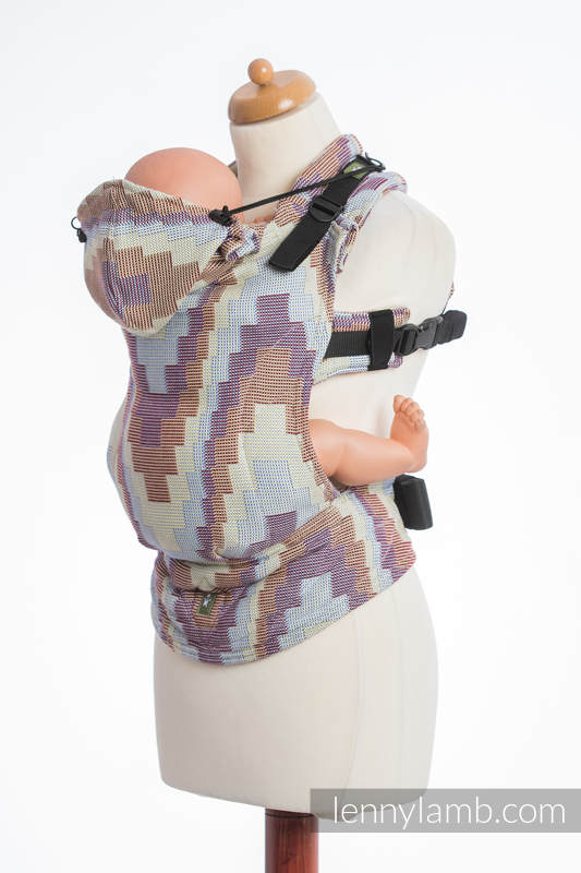 Porte-bébé ergonomique, taille bébé, craquelé 100% coton, TRIO - Deuxième génération #babywearing