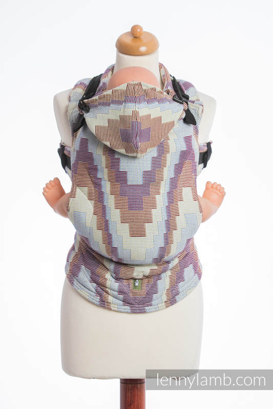 Ergonomic Carrier, Toddler Size, crackle weave 100% cotton - TRIO  - Second Generation #babywearing