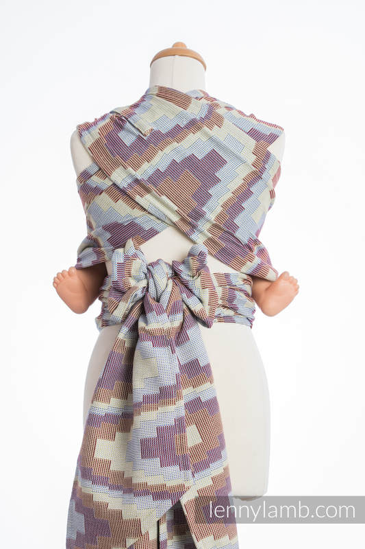 WRAP-TAI Tragehilfe Mini mit Kapuze/ Cracklemuster/ 100% Baumwolle / TRIO #babywearing