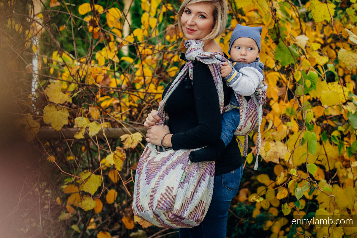 Hobo Bag made of woven fabric, 100% cotton - TRIO  #babywearing