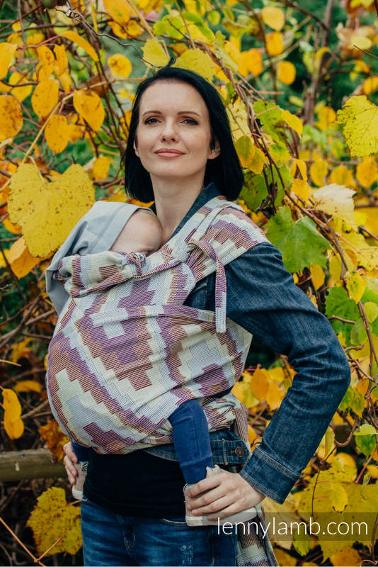 WRAP-TAI carrier Toddler with hood/ crackle twill / 100% cotton / TRIO  #babywearing
