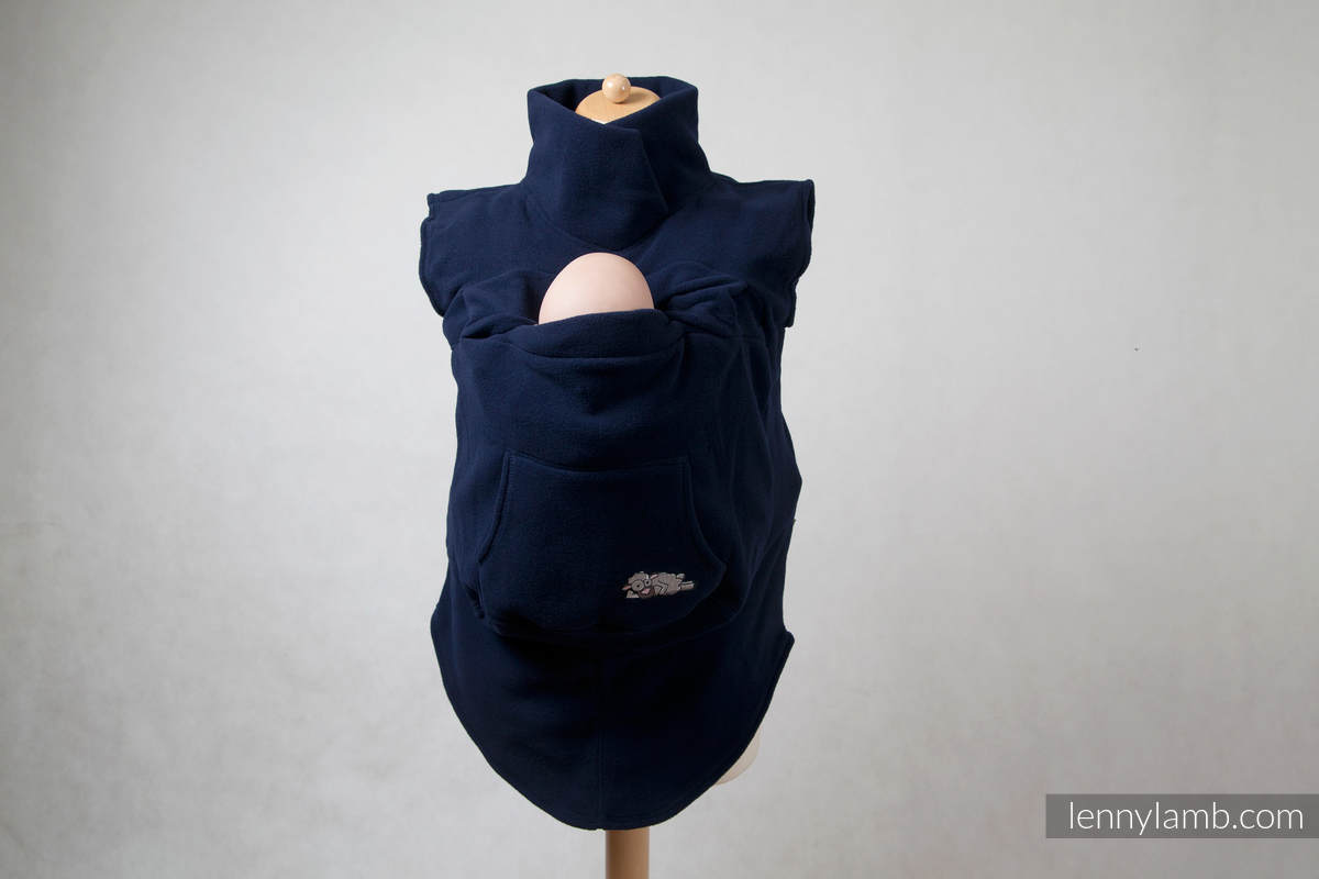 Fleece Babywearing Vest - size L - Navy Blue #babywearing