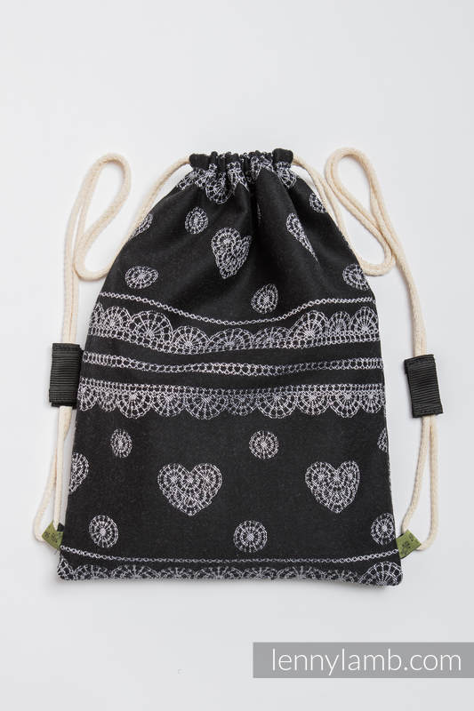 Sackpack made of wrap fabric (100% cotton) - GLAMOROUS LACE  - standard size 32cmx43cm (grade B) #babywearing