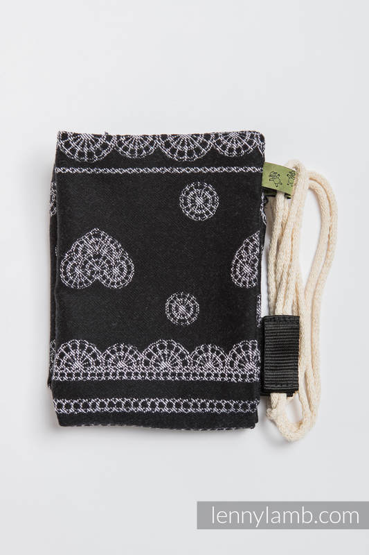 Mochila portaobjetos hecha de tejido de fular (100% algodón) - GLAMOROUS LACE - talla estándar 32cmx43cm (grado B) #babywearing