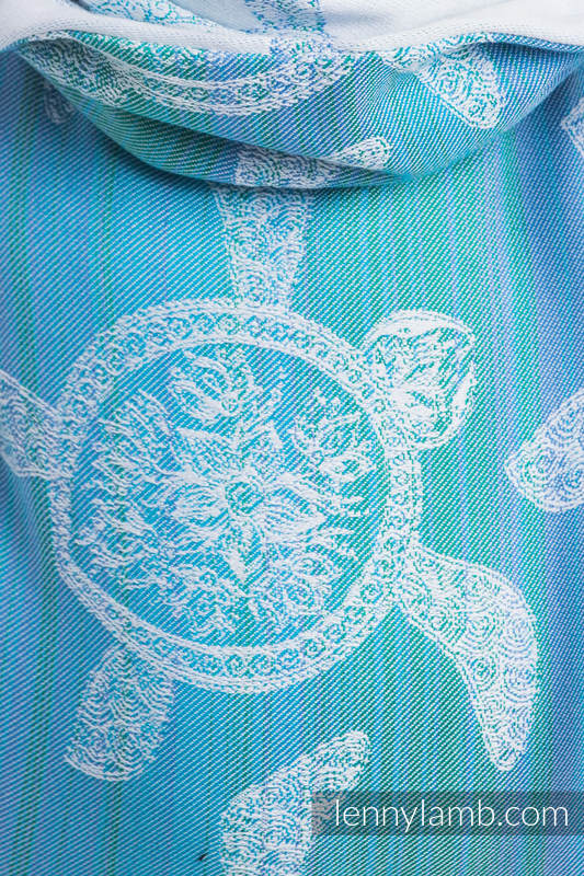 Nosidło Klamrowe ONBUHIMO z tkaniny żakardowej (100% bawełna), rozmiar Standard - PRZYGODA MORSKA LIGHT #babywearing