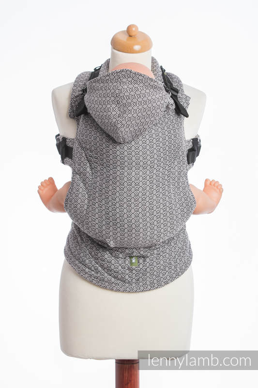 Ergonomic Carrier, Baby Size, jacquard weave 100% cotton - LITTLE LOVE - MYSTERY - Second Generation #babywearing