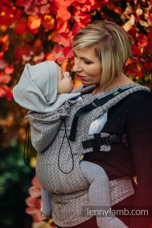 Ergonomic Carrier, Toddler Size, jacquard weave 100% cotton - LITTLE LOVE - MYSTERY - Second Generation #babywearing