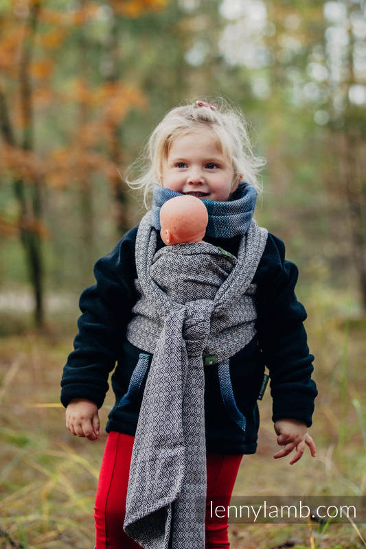 Żakardowa chusta dla lalek, 100% bawełna - LITTLE LOVE - TAJEMNICA #babywearing