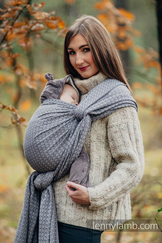 Baby Wrap, Jacquard Weave (100% cotton) - LITTLE LOVE - MYSTERY - size L #babywearing