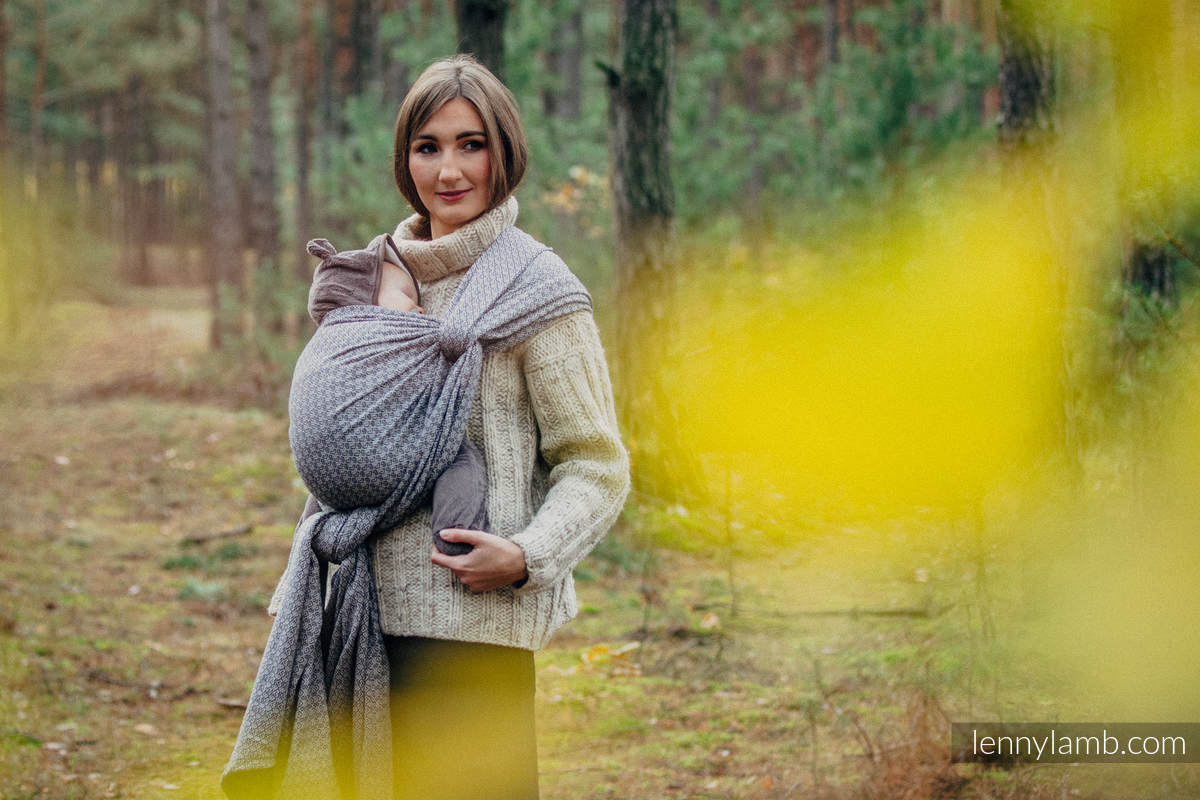 Baby Wrap, Jacquard Weave (100% cotton) - LITTLE LOVE - MYSTERY - size XS #babywearing