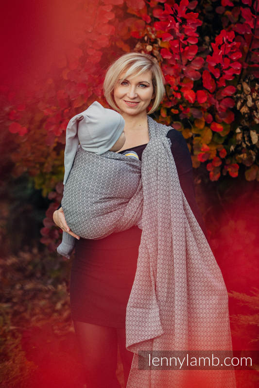 Baby Wrap, Jacquard Weave (100% cotton) - LITTLE LOVE - MYSTERY - size XS (grade B) #babywearing